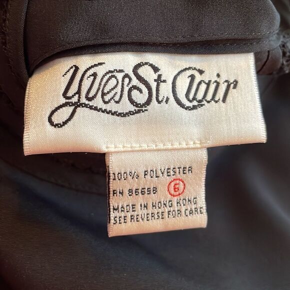 Vtg 80s Yves St. Clair black blouse - Picture 8 of 9